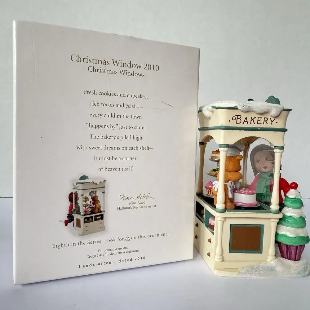 Hallmark Christmas Windows Ornament Set 2010 2011 Patisserie Collection